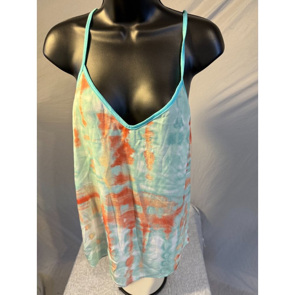 Bib! Tie Dye Tank Top Cami Camisole NWT‎ New Vneck Boho Hippie Women’s Small S
